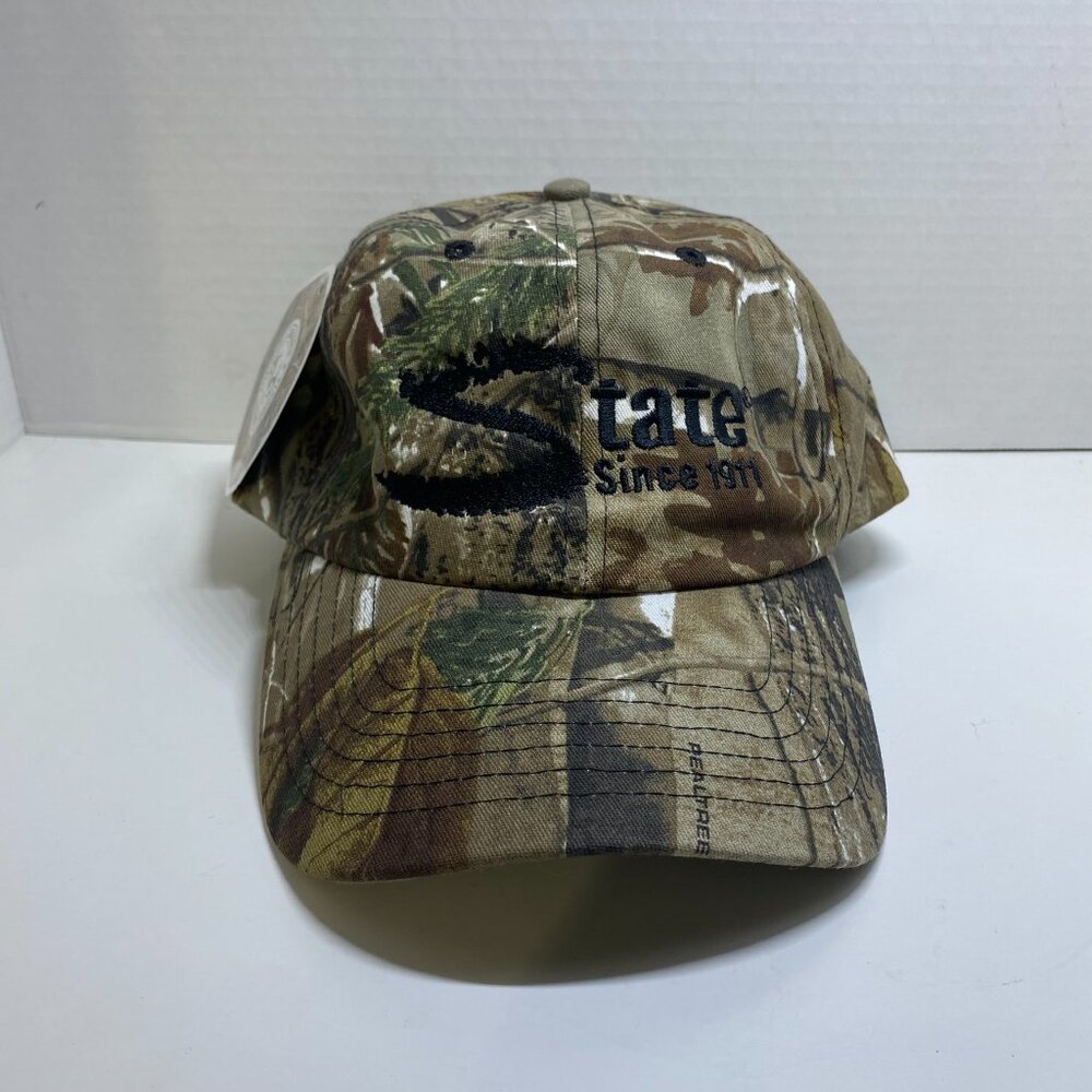 NWT State Realtree Camo Strap Back Hat Made by Cap America